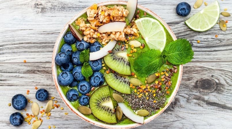 Fruits in a dish